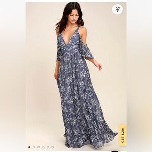 Lulus | Dresses | Lulus Feel The Romance Emerald Green Offtheshoulder Maxi  Dress Size M | Poshmark